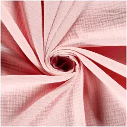 50x130cm Musselin Stoff uni Meterware Mulltuch Baumwolle - Rosa