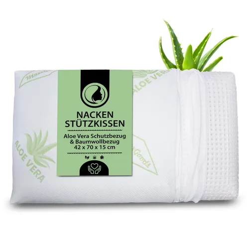 orthopädisches Kissen, Nackenstützkissen aus Visco Gelschaum mit Aloe Vera Sc...