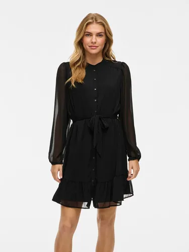 Vila Chiffonkleid VIFALIA L/S DRESS - NOOS Sommerkleid von VILA