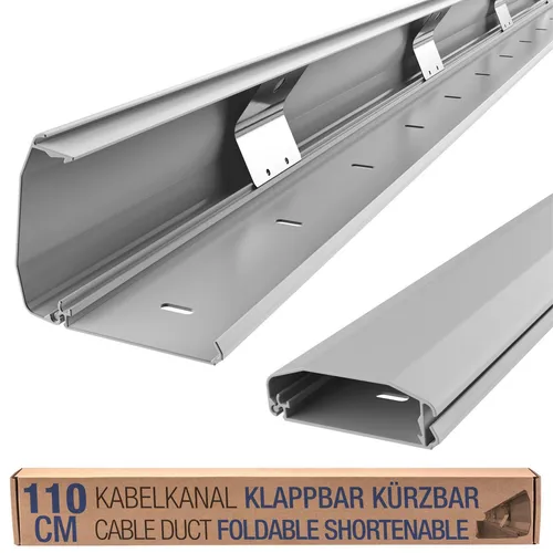RICOO Kabelkanal aus Aluminium 110cm mit Klappmechanismus