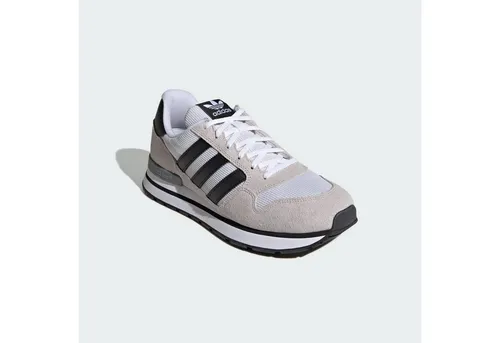 adidas Originals ZX 500 RS Sneaker in Weiß, Größe 42 2/3 EU - Sportliche Sneaker aus Leder und Textil in Cloud White/Core Black. Ideal für den Alltag, mit runder Schuhspitze und bequemer Gummisohle für optimalen Tragekomfort.