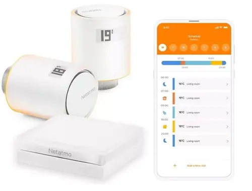 Netatmo Starterpaket Smart Wi-Fi Heizkörperventile – Fernbedienung