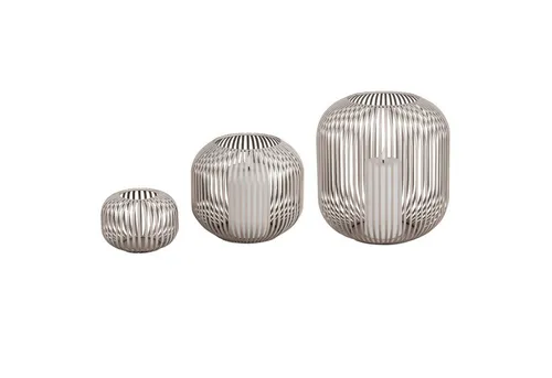 3er Set Windlichter Stäbe in Kugelform von formano
