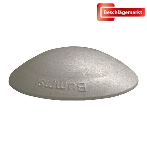 baumanti selbstklebender Wandtürstopper Kunststoff Bummsinchen grau 40 mm