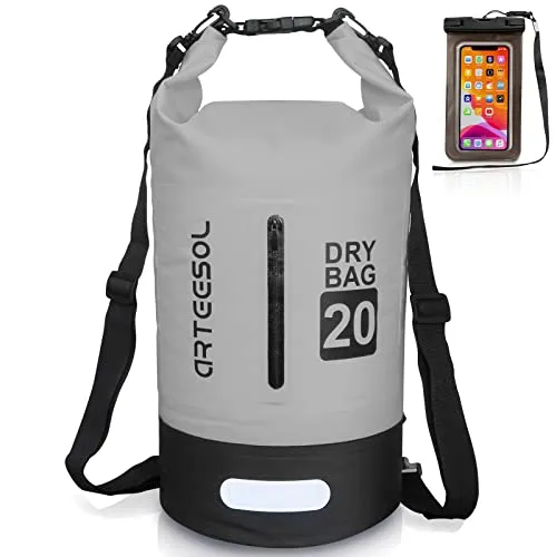 Blackace arteesol Dry Bag wasserdichte Tasche 5L/10L/20L/30L Wasserfester Beutel Packsack mit Langen Doppeltem Verstellbarer Schulterriemen für Schwimmen Bootfahren Kajak Wassensport Treiben