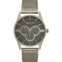 Kenneth Cole New York Herren-Armbanduhr Analog Quarz Edelstahl KC15205002 - Silber