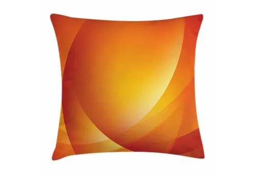Abakuhaus Kissenbezüge Kissenhülle mit Farbfesten Klaren Farben Beidseitiger Druck, (1 Stück), Orange Bunte Twist Linien