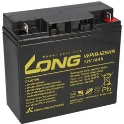 Akku 12V 18Ah AGM Blei Batterie für Rasenmäher und Boote - Zubehör für Gartengeräte, leistungsstarker 18Ah Akku für zuverlässige Stromversorgung und einfache Installation dank Schraubanschluss.