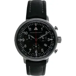 Messerschmitt Chronograph ME-755 Herren Fliegeruhr - Armbanduhren für Herren, mit kratzunempfindlichem Mineralglas und edlem Edelstahlgehäuse für höchsten Tragekomfort und Stil.