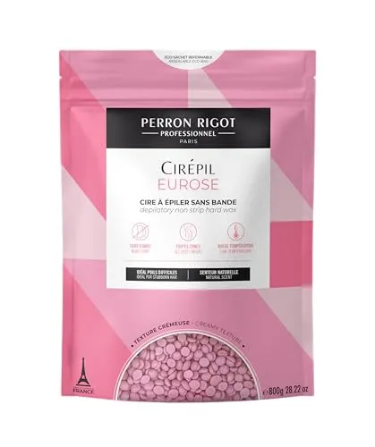 Perron Rigot Hot Wax Eurose 800 g - Haarentfernung mit cremiger Textur, ideal für kurze Haare und für empfindliche Haut geeignet. Parfumfrei und mit hochwertigen Inhaltsstoffen für effektive Ergebnisse.