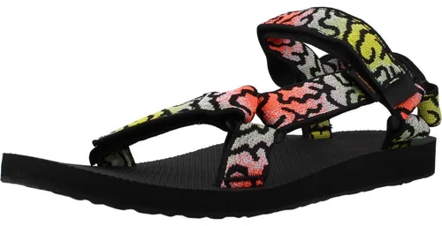 Teva ORIGINAL UNIVERSAL Sandale Epic Coral Green Multi - 40 EU - Bunte Sandale in Größe 40 EU, ideal für Freizeitaktivitäten. Mit verstellbarem Klettverschluss für optimalen Halt und bequemem Tragegefühl.