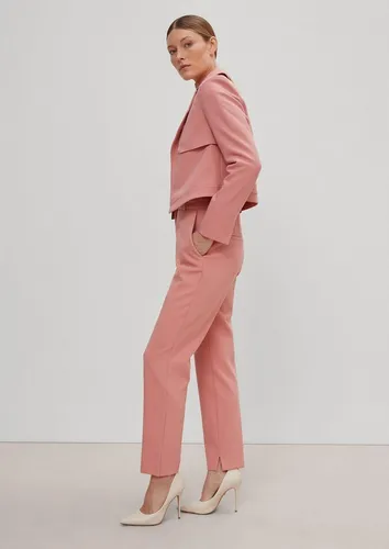 comma 7/8-Hose Slim mit Fischgratmuster in Rosa - Größe 42 - Elegante 7/8-Hose im Fischgratdesign, ideal für den Alltag. Der elastische Stoff sorgt für einen bequemen Sitz und optimalen Tragekomfort.