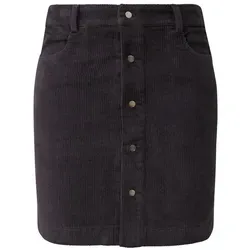 QS Lederrock Rock 34 - Eleganter Damenrock - Röcke aus 98% Baumwolle und 2% Elasthan, in stilvollem Grau-Schwarz, ideal für schicke Anlässe oder den Alltag.