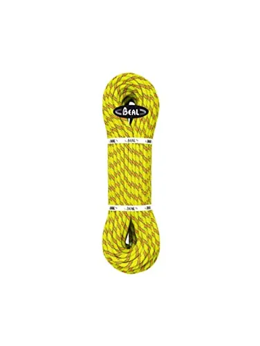 Beal Karma 9.8 mm Kletterseil - yellow 60 m - Dynamikseil mit hervorragendem Preis-Leistungs-Verhältnis, ideal für fortgeschrittene Kletterer, die Wert auf leichte Handhabung legen.