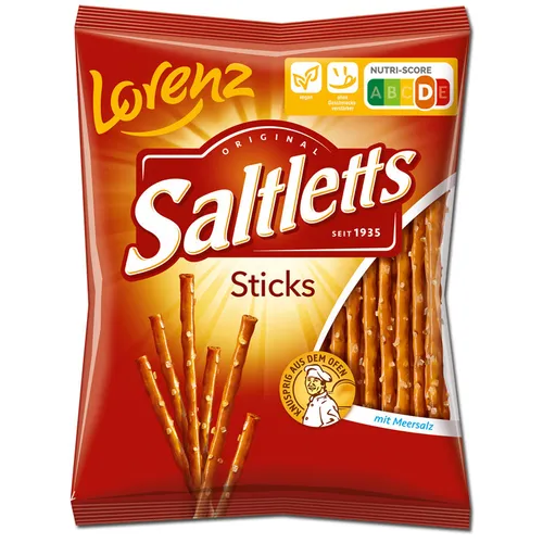 Lorenz Saltletts Sticks, Salzstangen, 150g Beutel 8,87€/1kg