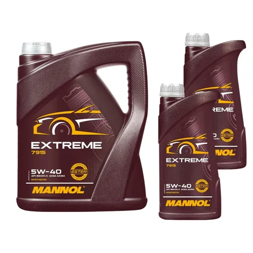 Liter MANNOL Extreme 5W-40 Motoröl ACEA A3/B4 MB JASO MA2 VW PORSCHE 7