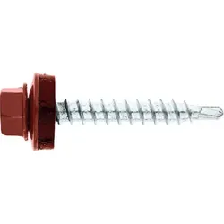 Twistec® Colorhead 6kt-bohrschraube 4,8x35 Ral 8004 Kupferbraun 100st./pck