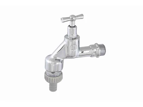 SCHLÖSSER Auslaufventil mit Belüfter, poliert verchromt, DN 15, Zoll 1/2, Überwu