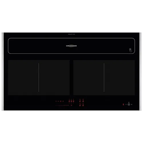 Oranier Induktionskochfeld 90cm autark Dunstabzug Umluft KFL2092 Kochfeldleisten