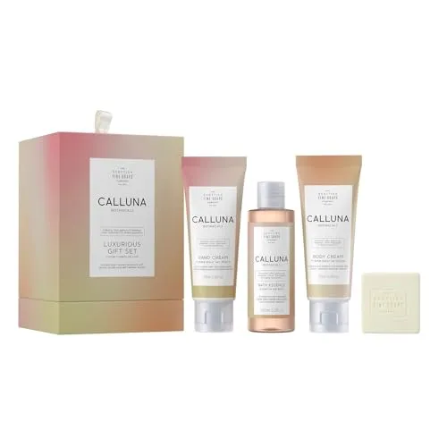 Scottish Fine Soaps Calluna Botanicals Duftspender Set - 4-teiliges AROMA_DIFFUSER Set mit Kerze, ideal für Wohnzimmer, Schlafzimmer und Büro, für eine entspannende Atmosphäre.