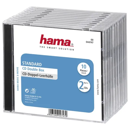 Hama CD Double Box 10er Jewel-Case (44747)