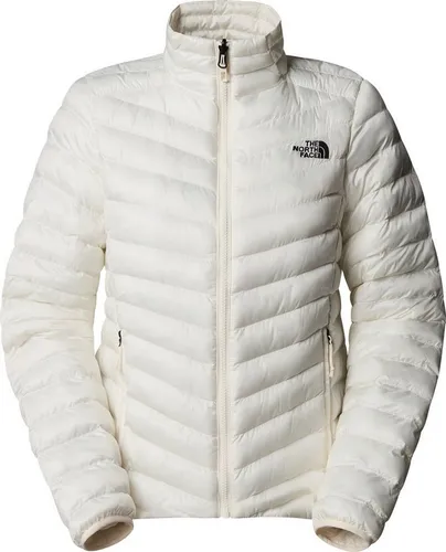 The North Face Huila Synthetic Damen Jacke, White Dune, M - Funktionsjacke mit verstaubarer Tasche und zwei Reißverschlusstaschen, ideal für aktive Frauen, die Komfort und Stil suchen.