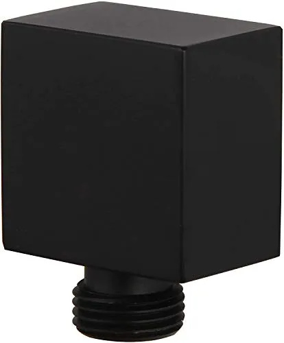 Brausen und Duschsysteme Wandanschlussbogen Massiver Messing Wandhalter Ellbogen Wandmontage Eckventil verdeckt, Schwarzes Finish