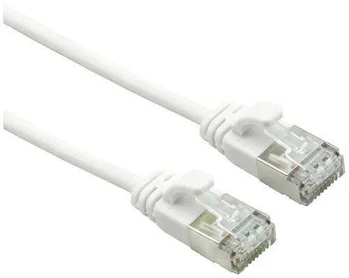 Roline 21.15.1715 RJ45 Patchkabel CAT 6a F/UTP 5.00m Weiß 1St.
