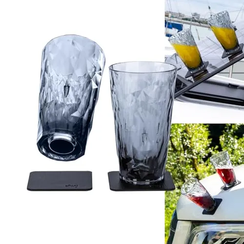 silwy Magnet Longdrinkgläser 300ml 2er Set, grau in grau von silwy einfach anziehend.