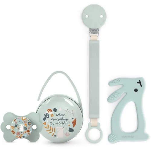 Suavinex Wonderland Gift Set 0-6 m Green Geschenkset für Babys