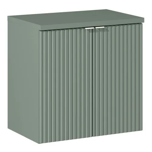 Lomadox Badezimmer Waschtischunterschrank 60cm in grün