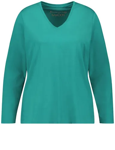 Samoon Shirtbluse Basic Langarmshirt von Samoon