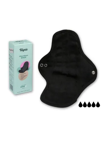 Taynie Binden Waschbare Binde extra stark - wiederverwendbare Stoffbinde, Extra stark, Waschbare Binden / Wiederverwendbare Stoffbinden aus Bio-Baumwolle