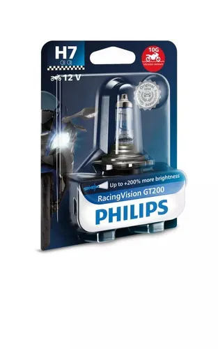 Philips Glühlampe, Nebelscheinwerfer RacingVision GT200 moto 12972RGTBW
