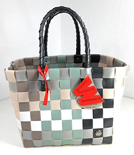 Witzgall Ice-Bag 5010/26/0 Grau Mint Rose Einkaufstasche Bürotasche Einkaufskorb Korb