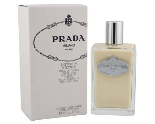 PRADA After-Shave Balsam Infusion d'Homme 100 ml - Hochwertiger After-Shave Balsam für eine sanfte Pflege nach der Rasur. Spendet Feuchtigkeit und sorgt für ein frisches Hautgefühl. Ideal für den täglichen Gebrauch.
