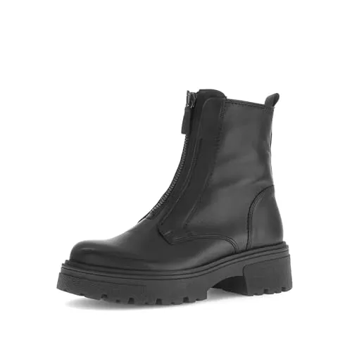 Gabor Damen Boots 71.763 in Schwarz - 42,5 EU - Hochwertige Stiefeletten von Gabor mit herausnehmbarem Komfort-Fußbett. Leicht und robust dank EVA-Laufsohle, ideal für den täglichen Einsatz.