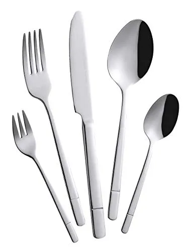 Mulex Oceanside Besteckset - Modernes Besteckset aus hochglanzpoliertem Chrom-Edelstahl, leicht und nickelfrei – ideal für stilvolle Tischdekoration und gute Laune!