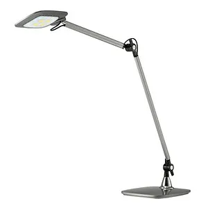 Hansa 41-5010.688 LED E-Motion - Tischleuchte in Silber, energieeffizient und modernes Design für jeden Arbeitsplatz