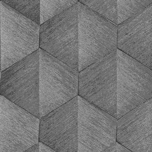 Erismann Tapete | Kollektion Fashion for Walls 4 | 10370-10 | Vliestapete | Muster/Motive | 0.53 x 10.05 m | Grau | Wohnzimmer | Flur | Büro | Küche | Wohnräume