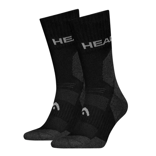 HEAD Hiking All Climates Crew Wander Outdoor Socken 2P | 39/42 | Black