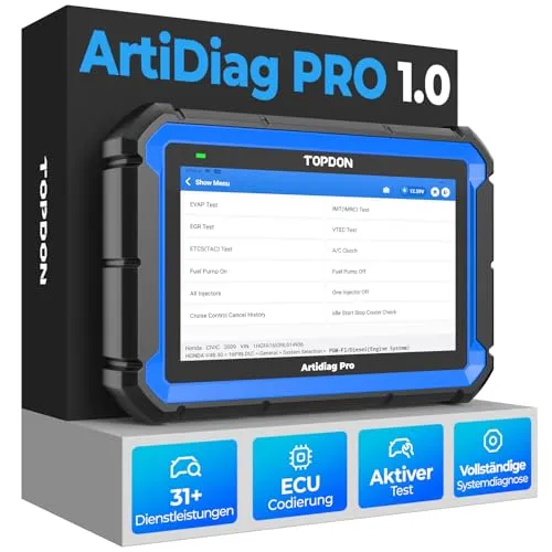 TOPDON ArtiDiag Pro 1.0 OBD2 Diagnosegerät – Vollsystemdiagnose & ECU-Codierung