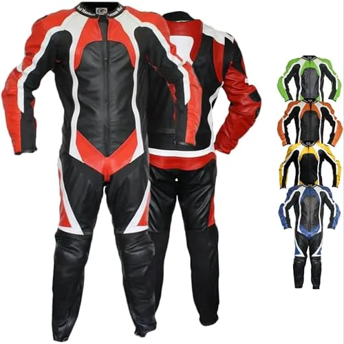 German Wear Motorradkombi GW409K Einteiler aus Leder
