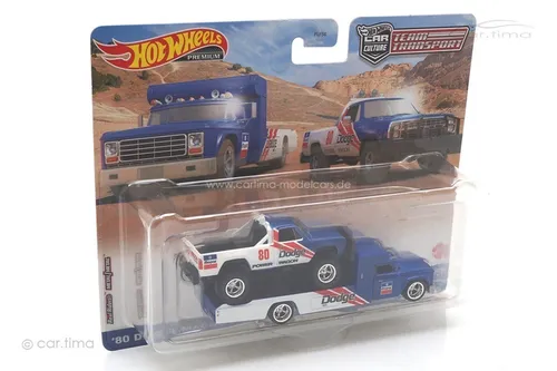Team Transport Dodge Macho Power Wagon 1980/Retro Rig #51 Real Riders Hot Wheels