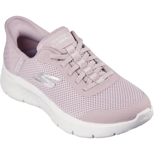 Skechers Damen Sneakers, Mauve Textile Trim, 38.5 EU - Damen-Sneaker mit Hands Free Slip-Ins für müheloses An- und Ausziehen, ausgestattet mit ULTRA GO-Dämpfung und Air-Cooled Memory Foam für ultimativen Komfort.