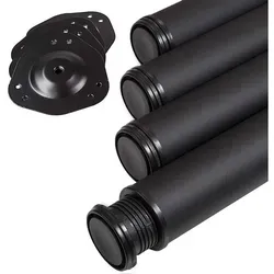 SOTECH Tischbeine 76 x 870 mm Schwarz in schwarz von SO-TECH