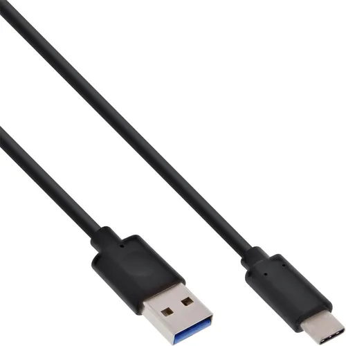 InLine® USB 3.2 Gen.1x2 Kabel, USB-C Stecker an A Stecker, schwarz, 1,5m