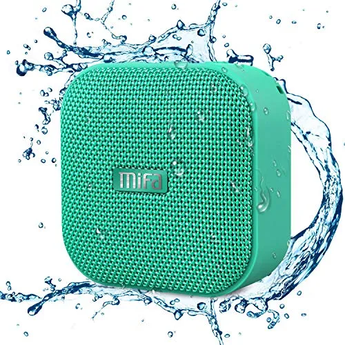 MIFA A1 Mini Bluetooth Lautsprecher - Tragbare Bluetooth-Lautsprecher mit 15 Stunden Spielzeit, IP56 wasserdicht und staubdicht, ideal für Outdoor-Aktivitäten und den Einsatz in der Dusche.