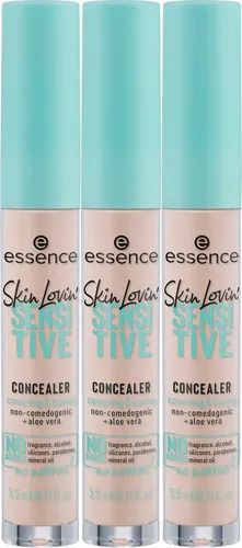 Essence Concealer Skin Lovin' SENSITIVE CONCEALER, 3-tlg., mit leichter, nicht-komedogener Formulierung