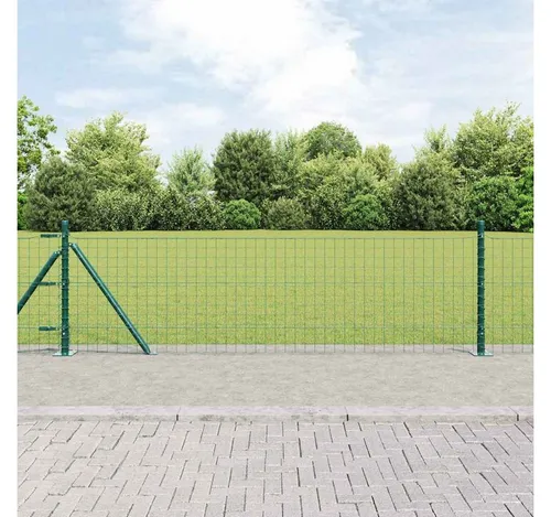 furnicato Zaunpfosten Betonzaunpfosten 70 x 3,2 cm in Grün aus pulverbeschichtetem Stahl, (1-St)